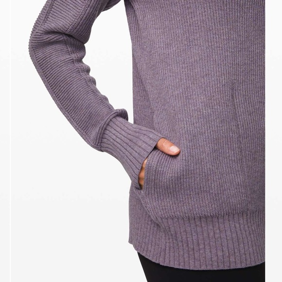 LULULEMON Cozy Calling Turtleneck Sweater - Heathered  Purple - Picture 3 of 12